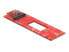 Фото #1 товара Шнур PCI-E 4.0 Delock 63797, красный, длина 31 мм, ширина 111 мм