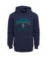 Toddler Boys and Girls Navy, Gray Seattle Mariners Play-By-Play Pullover Fleece Hoodie and Pants Set Синий, 2T - фото #3