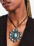 Фото #1 товара Reclaimed Vintage boho pendant necklace on cord