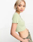 Фото #2 товара Only exclusive fitted t-shirt in sage green