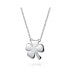 ფოტო #2 პროდუქტის Personalized Engrave Layering Four Leaf Clover Shamrock Irish Lucky Horseshoe Pendant Necklace Western Jewelry Sterling Silver Customizable