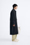 Textured twill trench coat