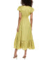 Фото #2 товара Taylor Satin Escada Stripe Jacquard Maxi Dress Women's