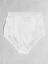 Simply Be 3 pack highwaisted briefs in black, white and neutral