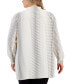 ფოტო #2 პროდუქტის Plus Size Printed Popover Tunic