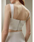 ფოტო #2 პროდუქტის Women's Amaranth Sleeveless Silk Tank for Women