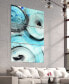 "Ripple Effect IV Abc" Frameless Free Floating Tempered Glass Panel Graphic Wall Art Set of 3, 72" x 36" x 0.2" Each