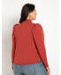 ფოტო #2 პროდუქტის Plus Size Drape Front Blouse