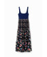 Women's Combination floral midi dress