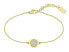 Beautiful Gold Plated Crystal Medallion Bracelet 1580301