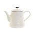 Teapot Home ESPRIT White Black Porcelain 1 L