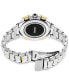 Men's Chronograph Solar Coutura Radio Sync Two-Tone Stainless Steel Bracelet Watch 45mm