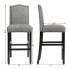 Фото #3 товара Set of 2 Bar Stools 30'' Upholstered Kitchen Chairs