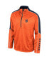 Фото #2 товара Men's Orange Syracuse Orange Marled Half-Zip Jacket