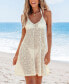 ფოტო #1 პროდუქტის Women's Crochet Cami Cover-Up Beach Dress