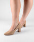 ფოტო #9 პროდუქტის Women's Simonne Block Heel Pointed Toe Pumps