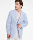 Фото #1 товара Men's Blue Solid Modern-Fit Sport Coat