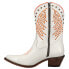 Фото #3 товара Corral Boots Studded Embroidery Pointed Toe Zippered Cowboy Womens White Casual