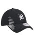 ფოტო #3 პროდუქტის Men's Black Detroit Tigers Active Dash Mark 39THIRTY Flex Hat