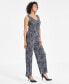 Фото #3 товара Petite Printed High Rise Pull-On Ankle Pants