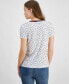 Women's Dot-Print Signature V-Neck Top