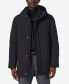 Фото #1 товара Men's Foley Zig-Zag Quilt Hooded Parka