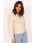 Womens Kahlani Button Front Knit Sweater