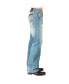 Фото #1 товара Men's Relaxed Straight Leg Premium Denim Jeans Zipper Trim Pockets