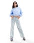 Tommy Jeans boxy half zip sweatshirt in baby blue Vessel Blue, XXS - EU 32 - фото #3