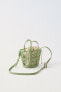 Openwork basket bag