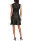 Фото #2 товара Natori Crocodile Jacquard Mini Dress Women's Black 12