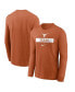 Фото #1 товара Men's Texas Orange Texas Longhorns 2024 Sideline Legend Performance Long Sleeve T-Shirt