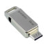 Фото #5 товара USB флешка GoodRam ODA3 16GB USB 3.2 Gen 1 USB / USB-C серебряная