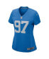 Фото #2 товара Women's Aidan Hutchinson Blue Detroit Lions Player Jersey