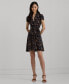 ფოტო #4 პროდუქტის Women's Floral Belted Short-Sleeve Dress