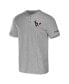 Фото #3 товара Men's NFL x Darius Rucker Collection by Heather Gray Houston Texans Henley T-shirt
