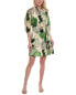 Фото #1 товара Marella Lello Silk-Blend Shirtdress Women's Green 6