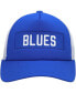 Фото #3 товара Men's Blue, White St. Louis Blues Team Plate Trucker Snapback Hat