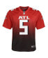 ფოტო #3 პროდუქტის Big Boys and Girls Drake London Red Atlanta Falcons Team Game Jersey