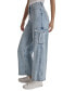 ფოტო #3 პროდუქტის Women's High-Rise Wide-Leg Cargo Jeans