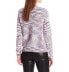 Фото #2 товара Kensie Women's Space Dyed Knit Crew Neck Sweater Pink Blue Multi M