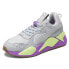 Фото #2 товара Puma Ron Funches X RsX Lace Up Womens Grey Sneakers Casual Shoes 38916101