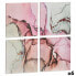 Фото #1 товара Набор из четыре рамок Полотно Розовый Мрамор 35 x 7 x 35 cm (6 штук)