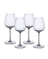 Purismo Red Wine Intricate and Delicate Glass, Set of 4