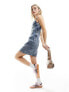 Фото #5 товара Tommy Jeans denim bustier dress in mid wash