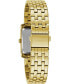 ფოტო #3 პროდუქტის Women's Gold-Tone Stainless Steel Bracelet Watch 21x33mm