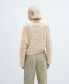 Women's V-Neck Openwork Knitted Sweater