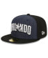 Фото #2 товара Men's Navy, Black Orlando Magic 2023/24 City Edition 59FIFTY Fitted Hat