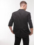 Фото #2 товара Topman short sleeve suit blazer in black