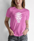 ფოტო #1 პროდუქტის Women's Word Art Guitar Head Music Genres T-shirt